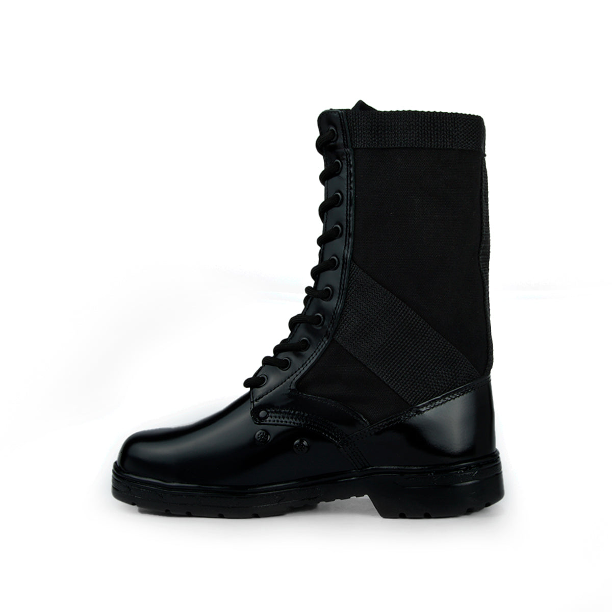 Coturno Militar Preto Box Sem Zíper | Extra Leve