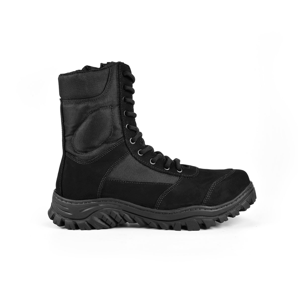 Coturno Tático Preto Nobuck Zíper | Coyote