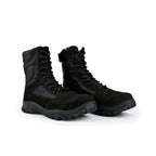 Coturno Tático Preto Nobuck Zíper | Coyote
