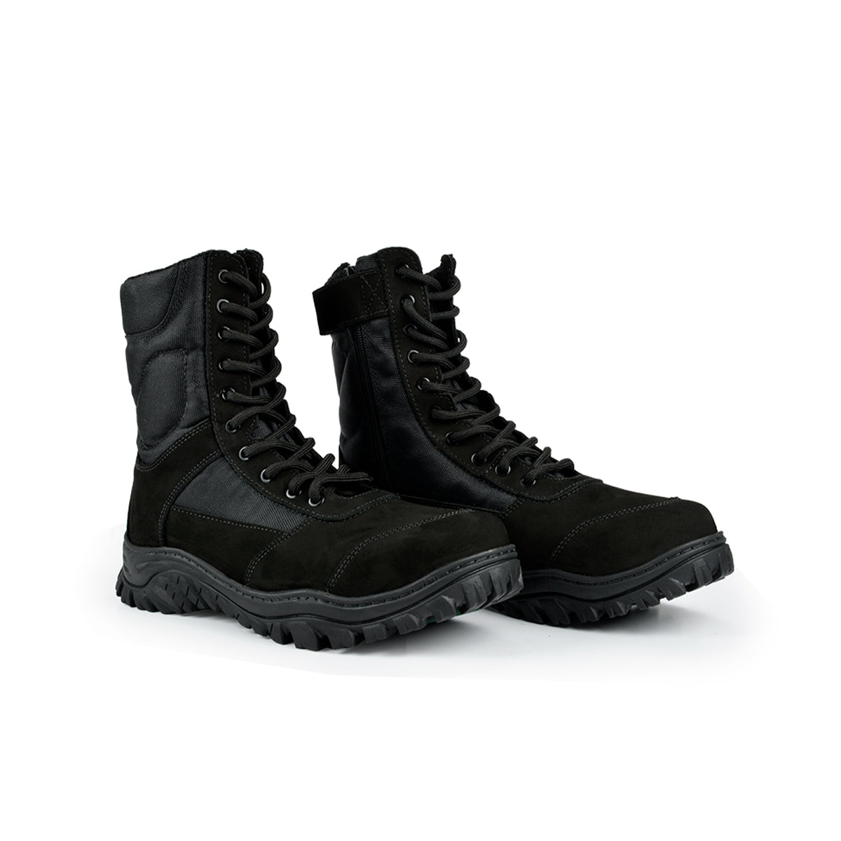 Coturno Tático Preto Nobuck Zíper | Coyote