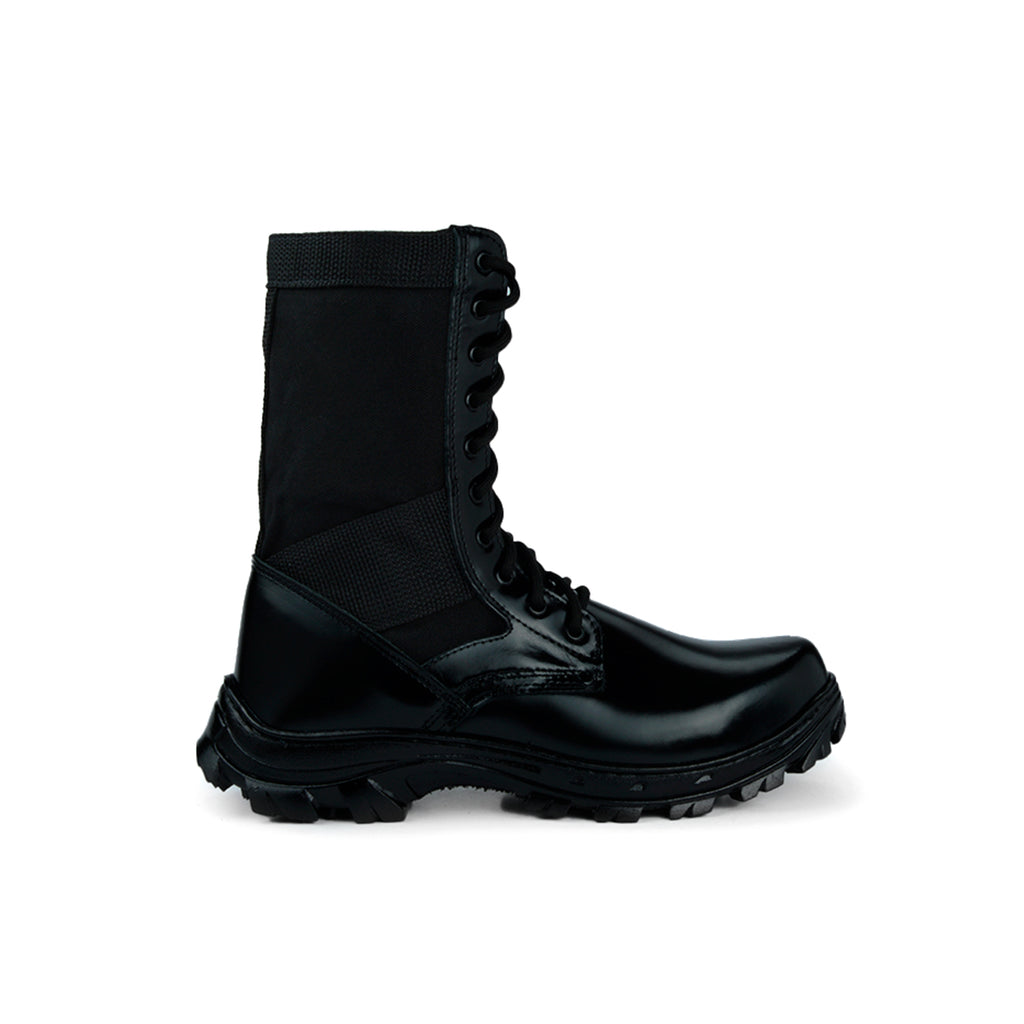 Coturno Militar Preto Box Sem Zíper | Novo Troller